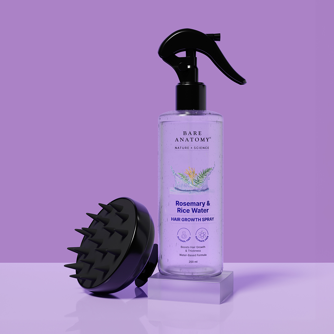 Rosemary Water Spray & Scalp Massager Hair Growth Combo ( Any Color )
