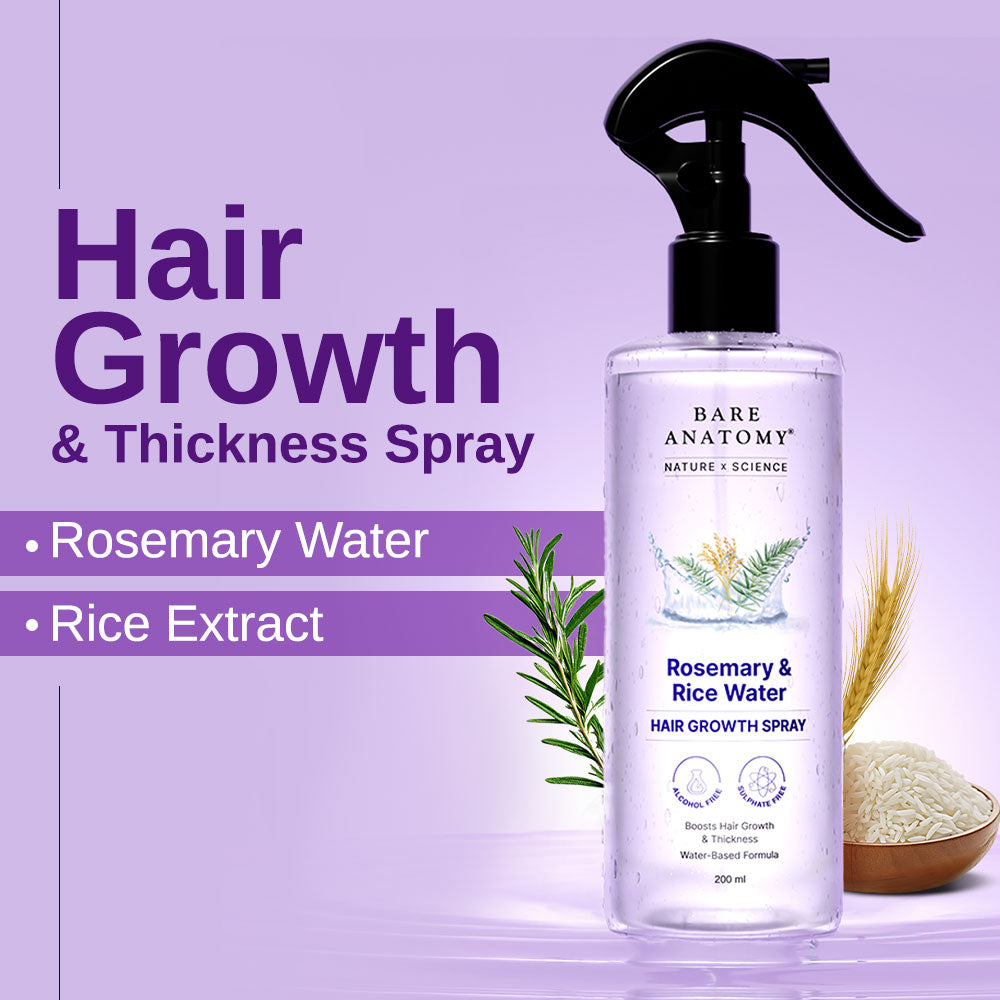 Rosemary Water Spray & Scalp Massager Hair Growth Combo ( Any Color )